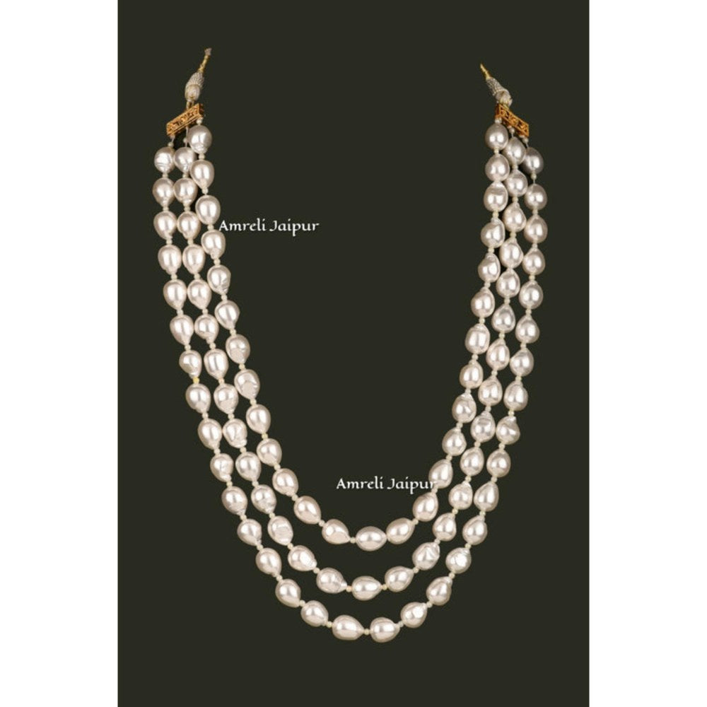 Amreli Jaipur Riam Real Baroque Necklace