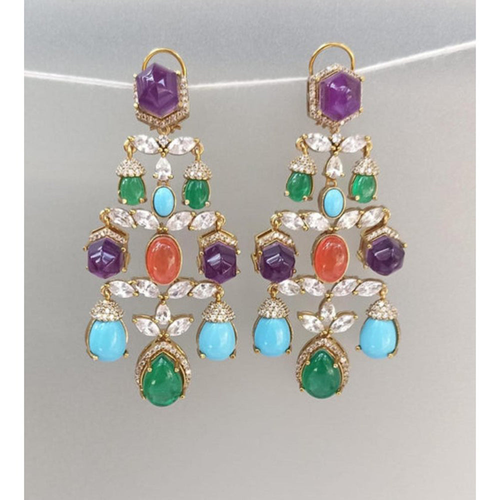 Amreli Jaipur Rihana Polki Statement Earrings