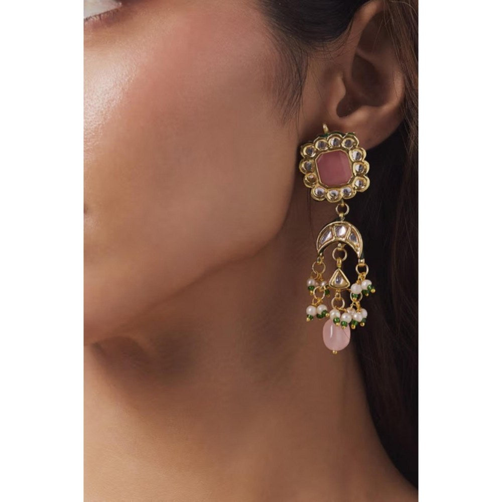Amreli Jaipur Shaira Kundan Earrings