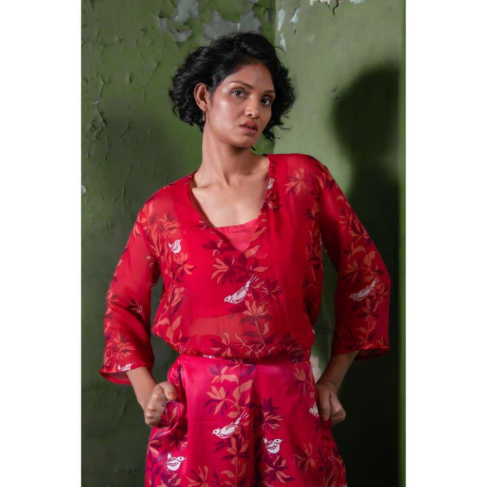 Amrood Pink Designed To Elevate Your Style Effortlessly Co-Ord (Set of 3)