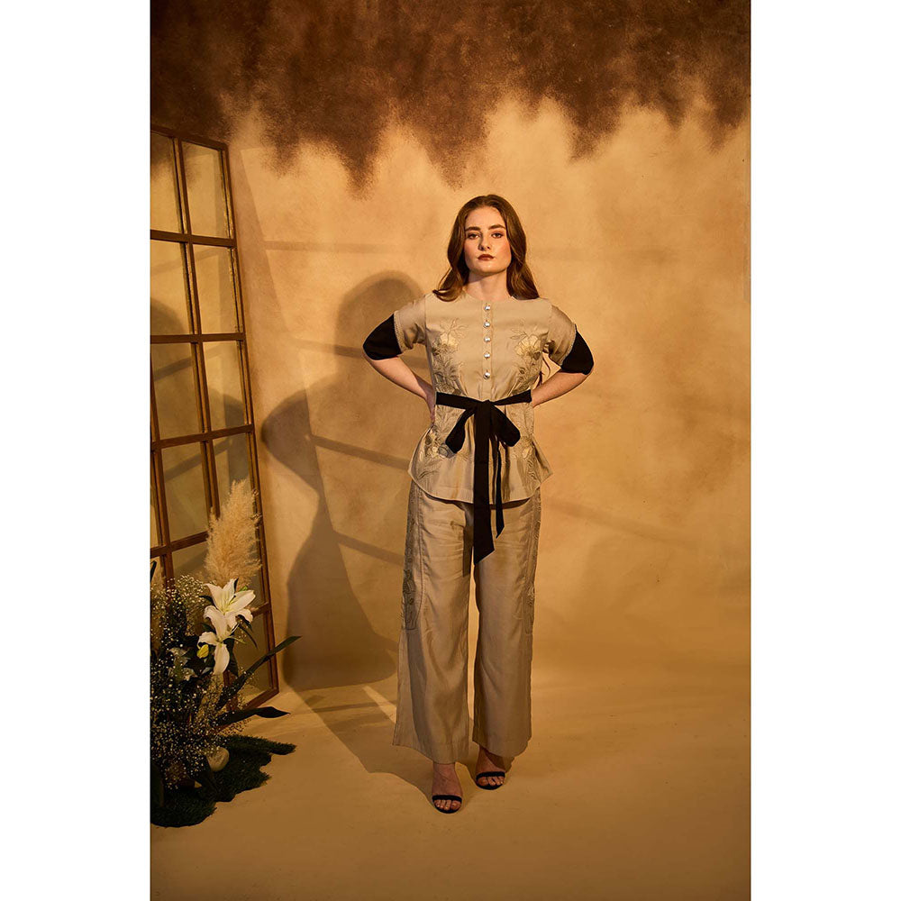 AN'ERA BY ASMITA VERMA Beige Amara Co-Ord Set