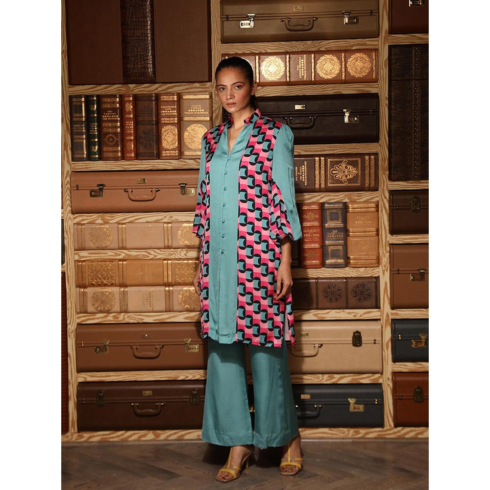 Ankur J Multicolour Printed Shirt with Pant (Set of 2)