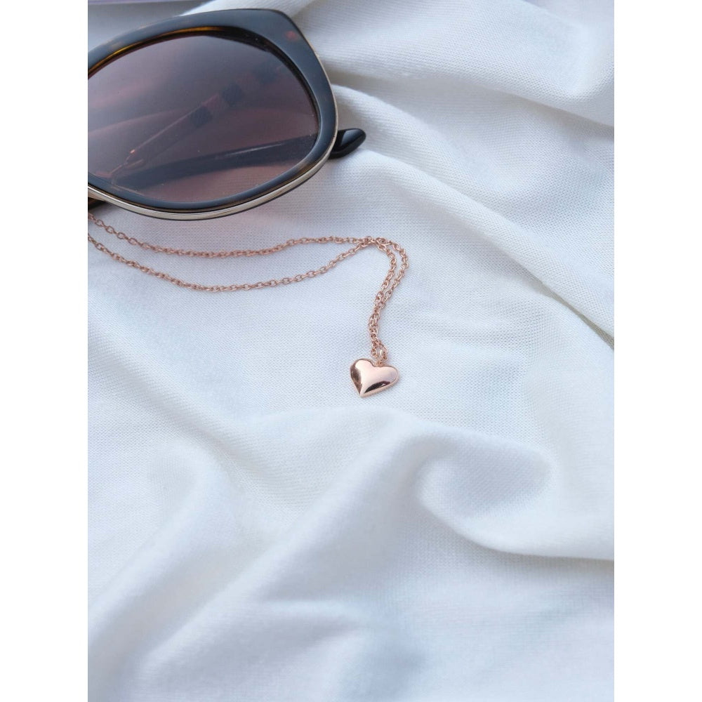 ANUSHKA JAIN JEWELLERY 925 Heart Necklace In Sterling Silver With Gold Vermeil
