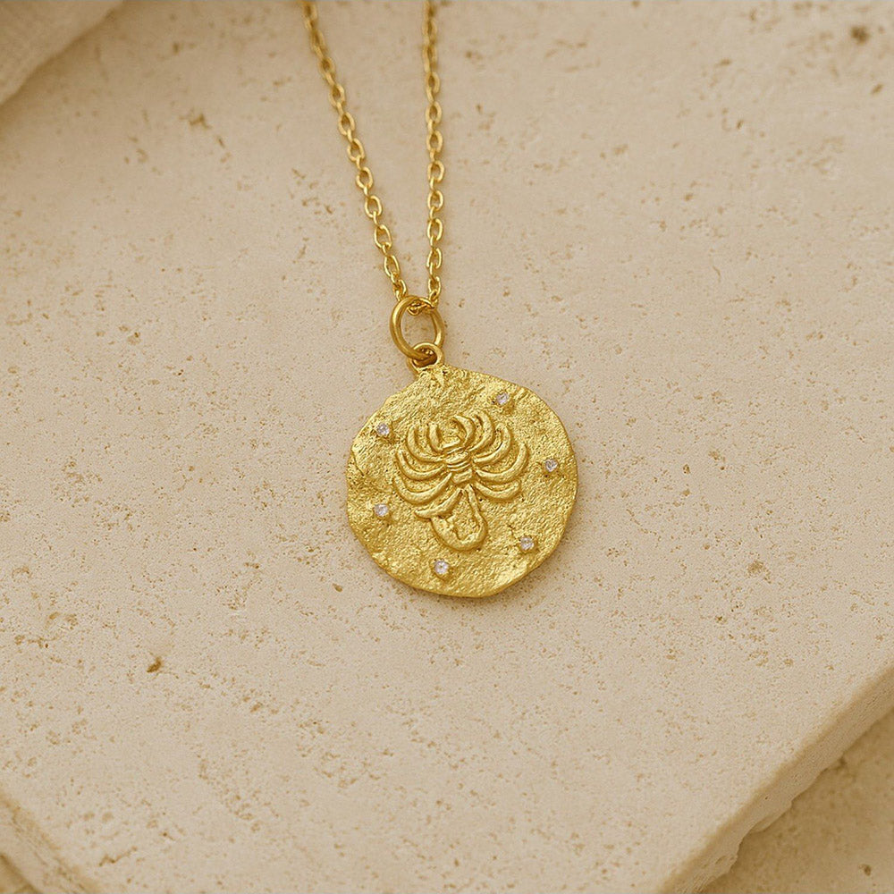 ANUSHKA JAIN JEWELLERY Scorpio Zodiac Necklace