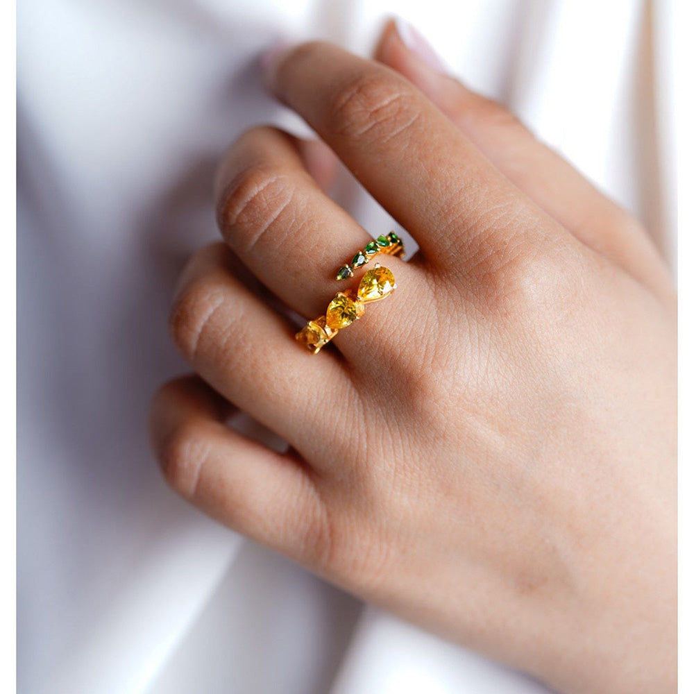 ANUSHKA JAIN JEWELLERY Citrus Garden Eternity Ring