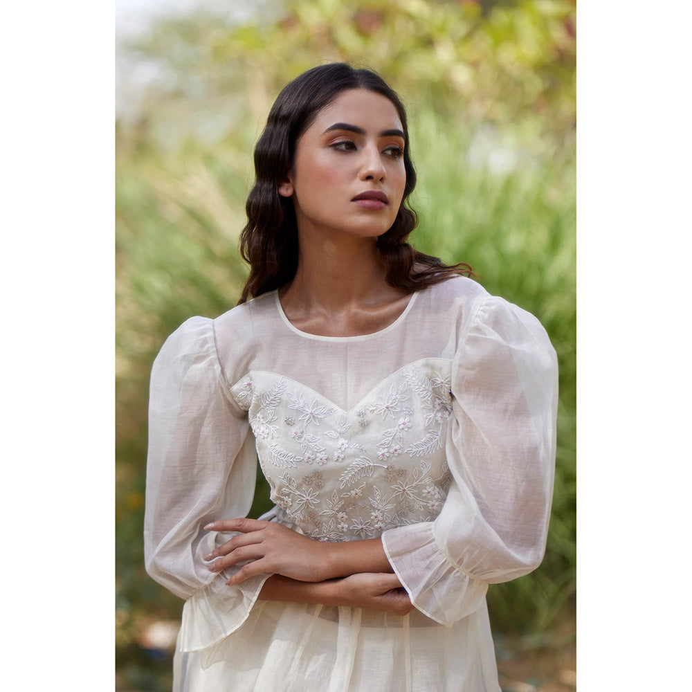 Apeksha Jain Label Ivory Kurta with Pant (Set of 2)