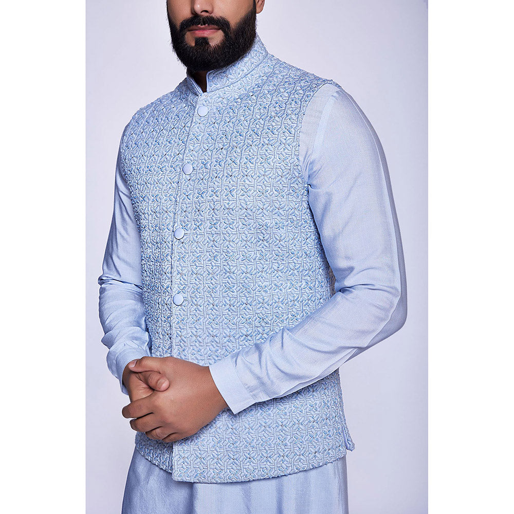 Arjun Kilachand Embroidered Bundi (Set of 3)