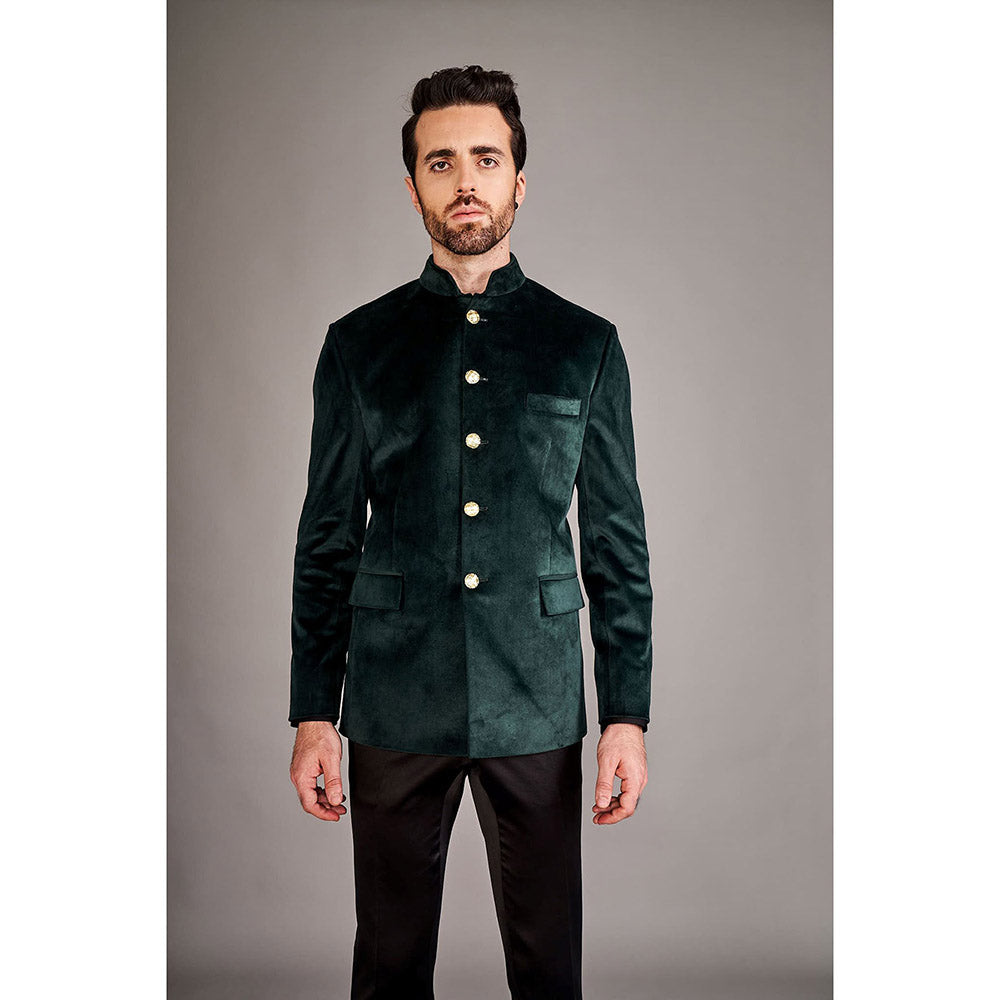 Arjun Kilachand Velvet Bandgala Jacket