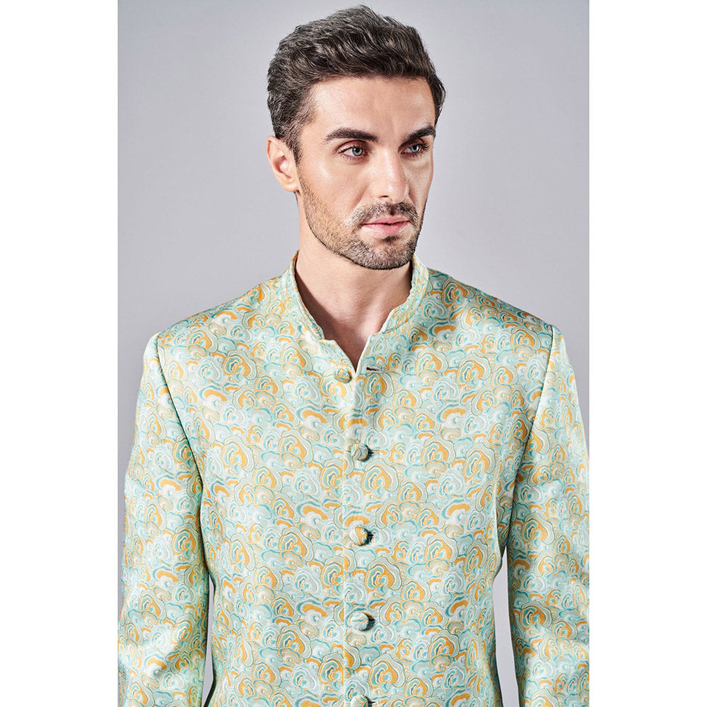 Arjun Kilachand All Over Printed Sherwani (Set of 2)