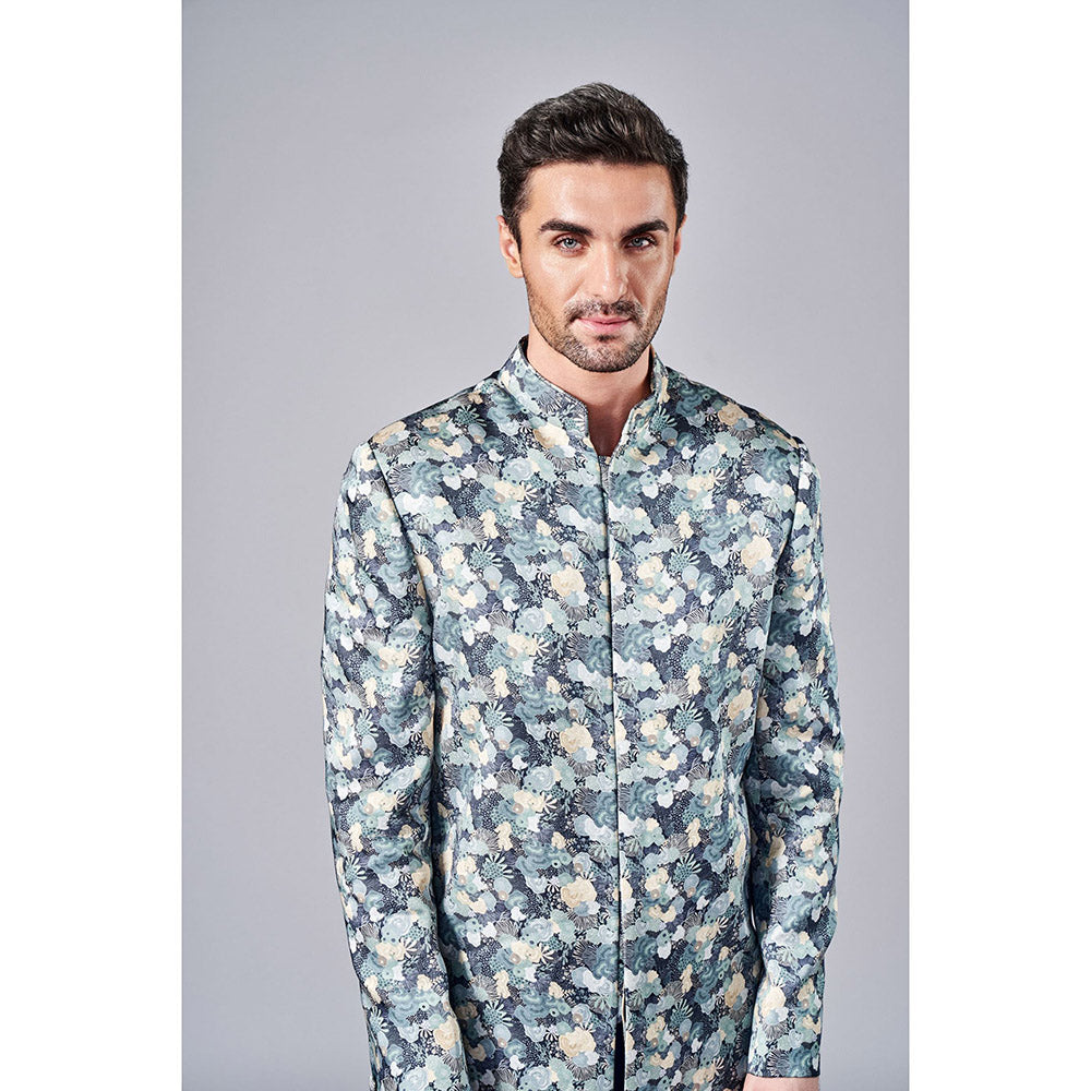 Arjun Kilachand All Over Printed Sherwani (Set of 2)