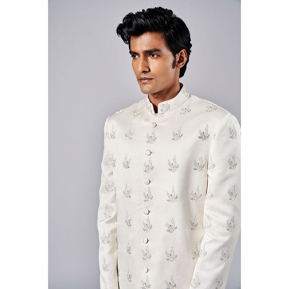Arjun Kilachand Motif Embroidered Sherwani (Set of 2)