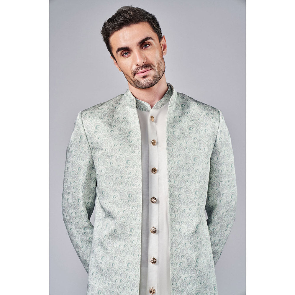 Arjun Kilachand All Over Printed Fusion Jacket (Set of 3)
