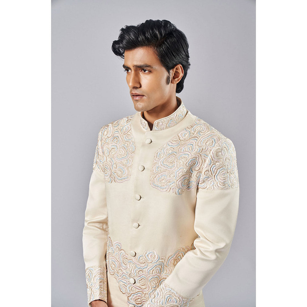 Arjun Kilachand Motif Embroidered Sherwani (Set of 2)