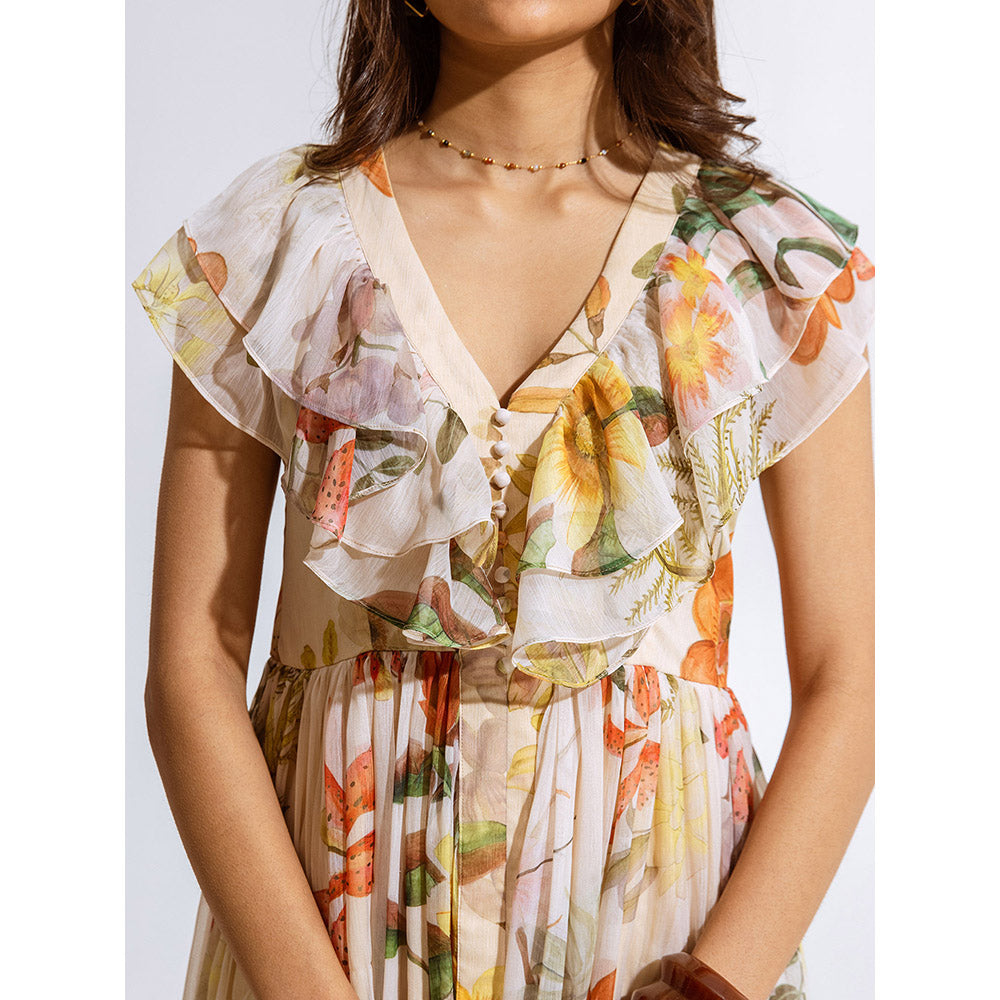 AROOP SHOP INDIA Melia Beige Dress