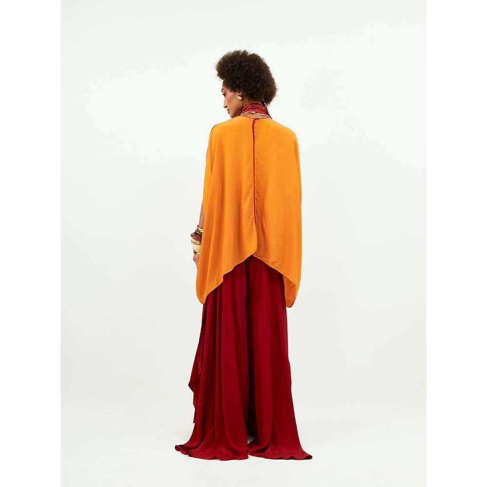 Aseem Kapoor Fizaa Mustard Embroidered Neckline Tunic