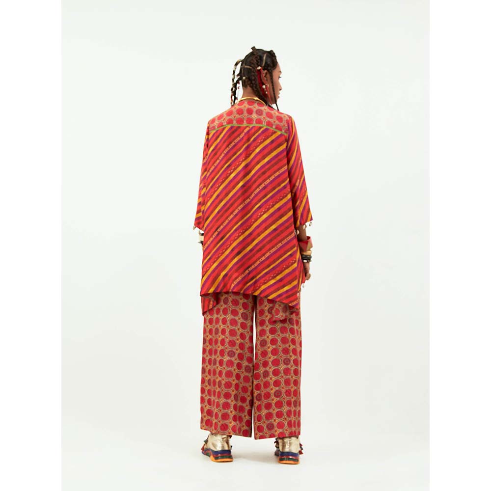 Aseem Kapoor Multi Colour Mitra Short Kurta with Palazzo (Set of 2)