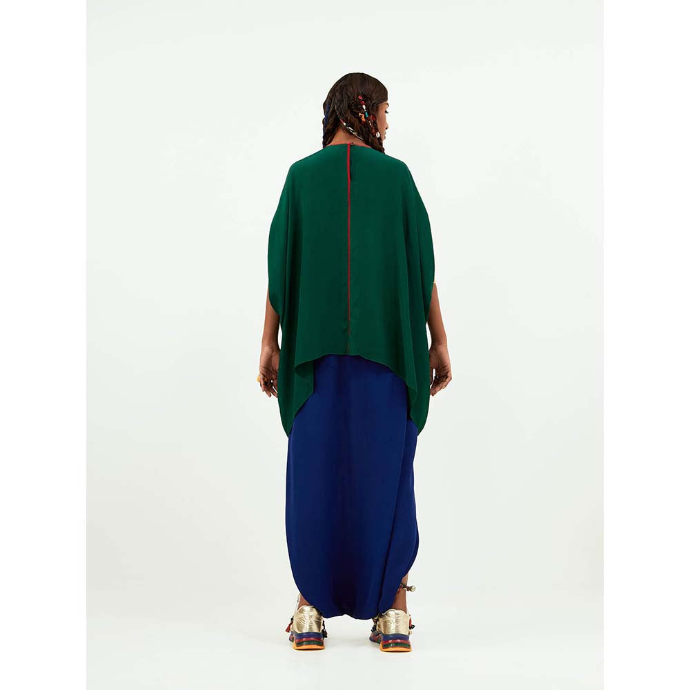 Aseem Kapoor Green Fiza Kaftan Tunic with Dhoti (Set of 2)
