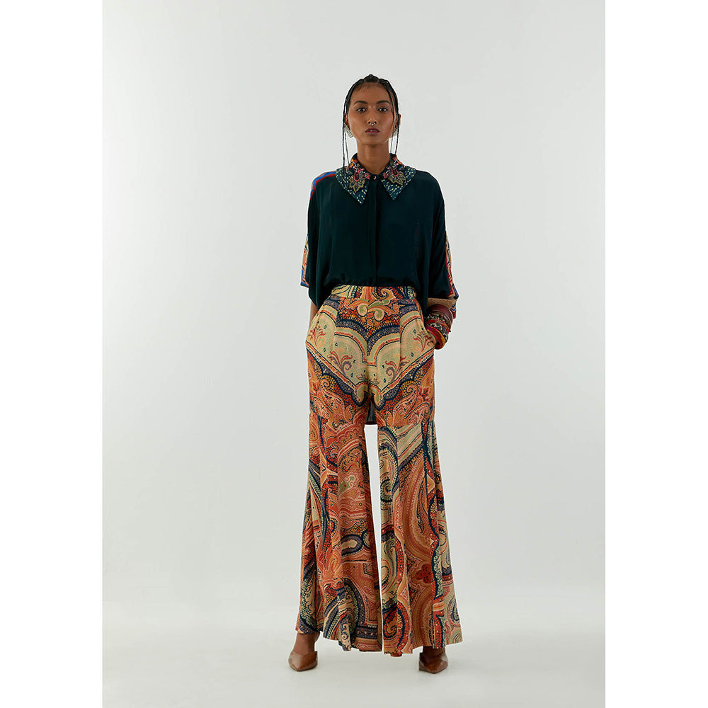 Aseem Kapoor Teal Mandala Shirt