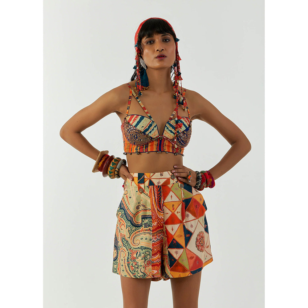Aseem Kapoor Multi-Colour Kama Blouse Top