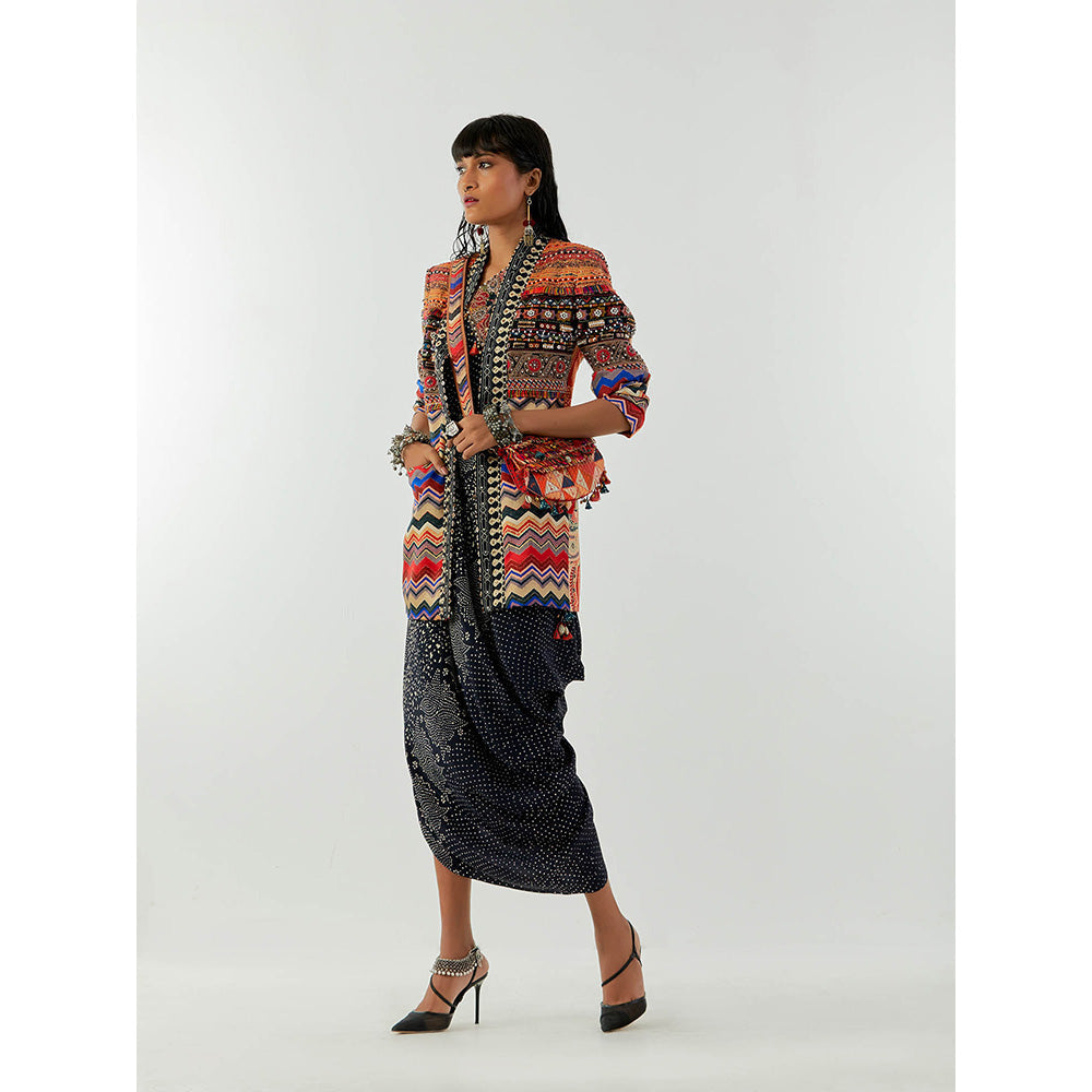 Aseem Kapoor Multi-Colour Open Dhana Jacket
