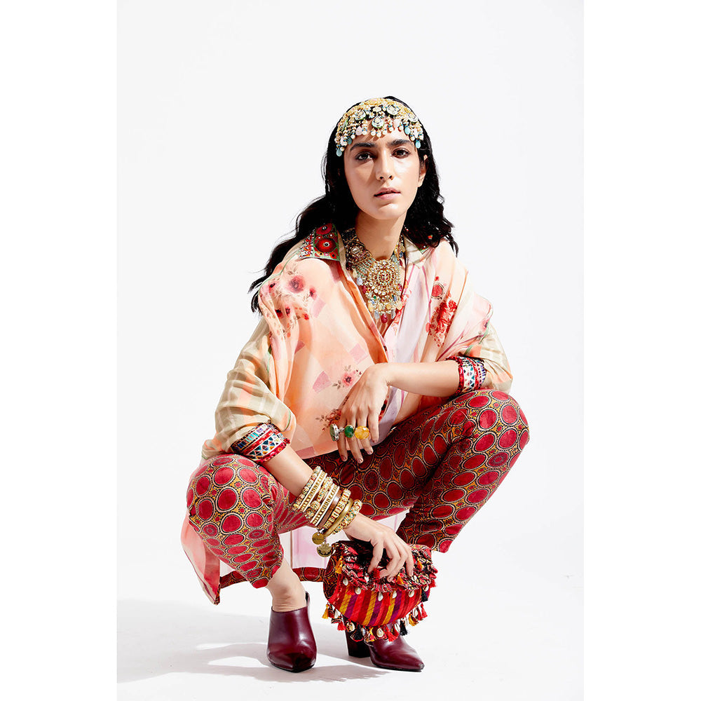 Aseem Kapoor Peach Mandala Shirt