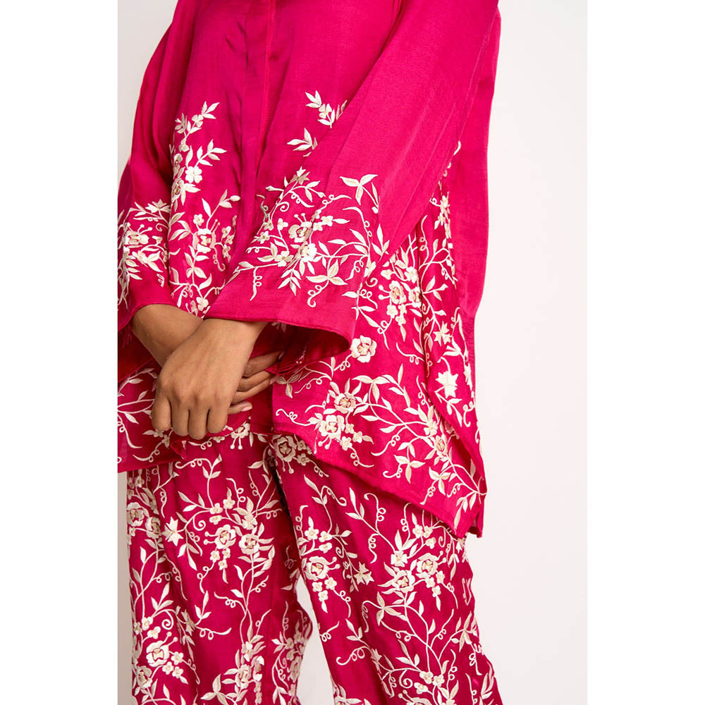 ASHTAR Rani Pink Alaya Twin Co-ord (Set of 2)