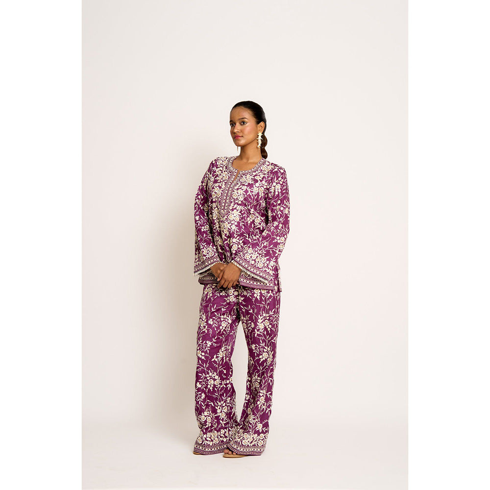 ASHTAR Purple Co-ord (Set of 2)