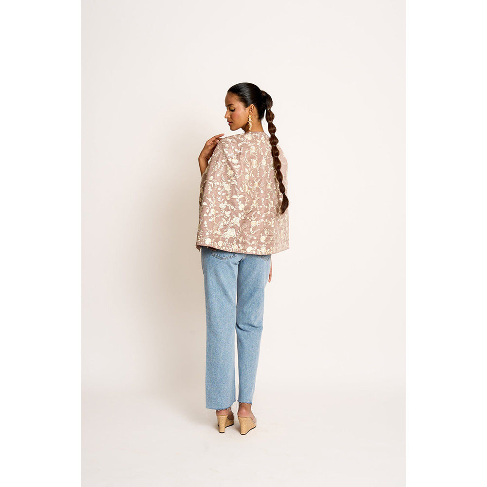 ASHTAR Taupe Grey Naina Cape