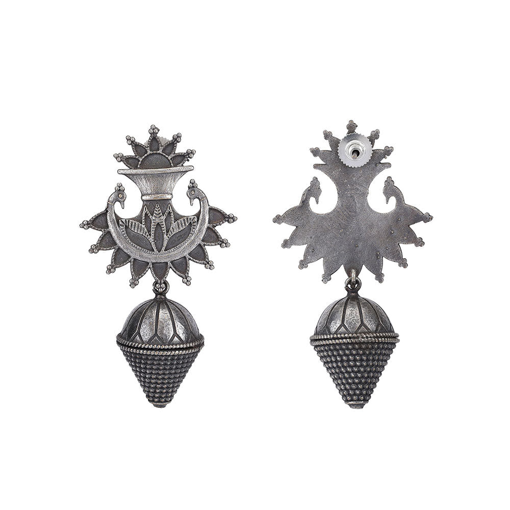 Auraa Trends Classic Oxidised Drop Earrings For women