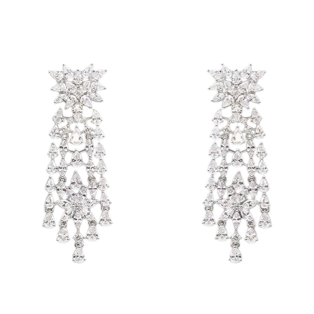 Auraa Trends Glamorous American Diamond Necklace Set