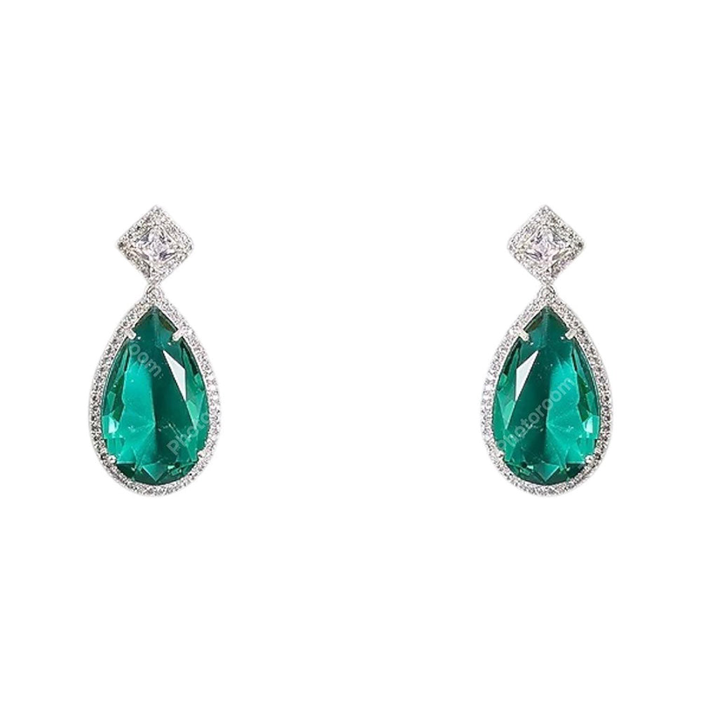 Auraa Trends Elegant Diamond Cut Zircon Jewellery Set