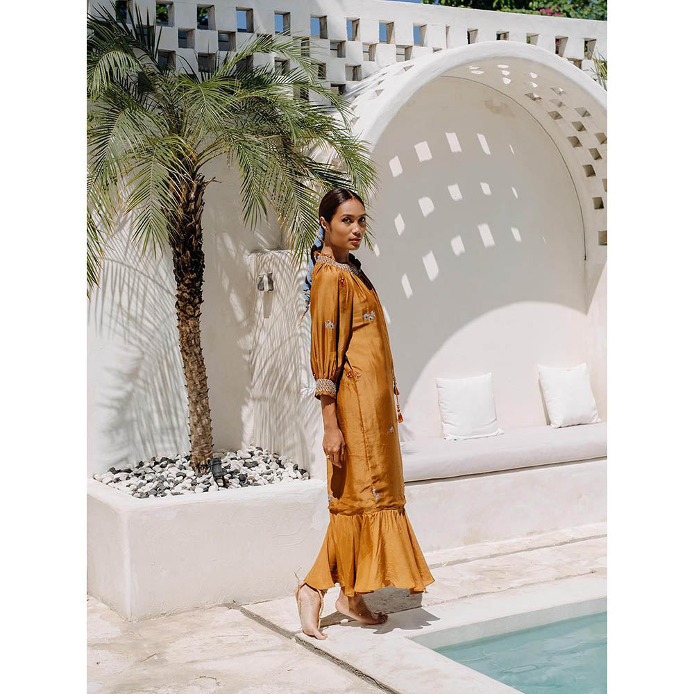 Auruhfy Terra Embroidered Dress