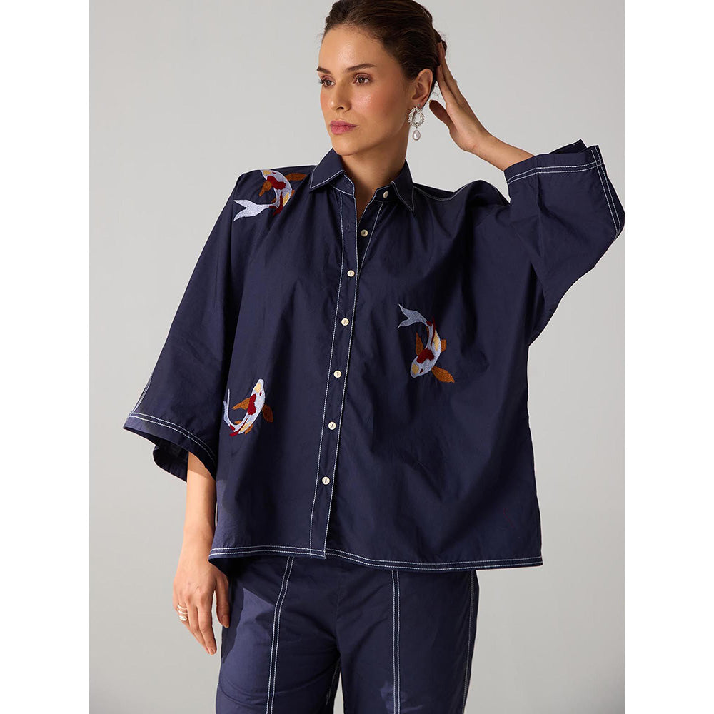 Auruhfy Maura Embroidered Top and Pant (Set of 2)