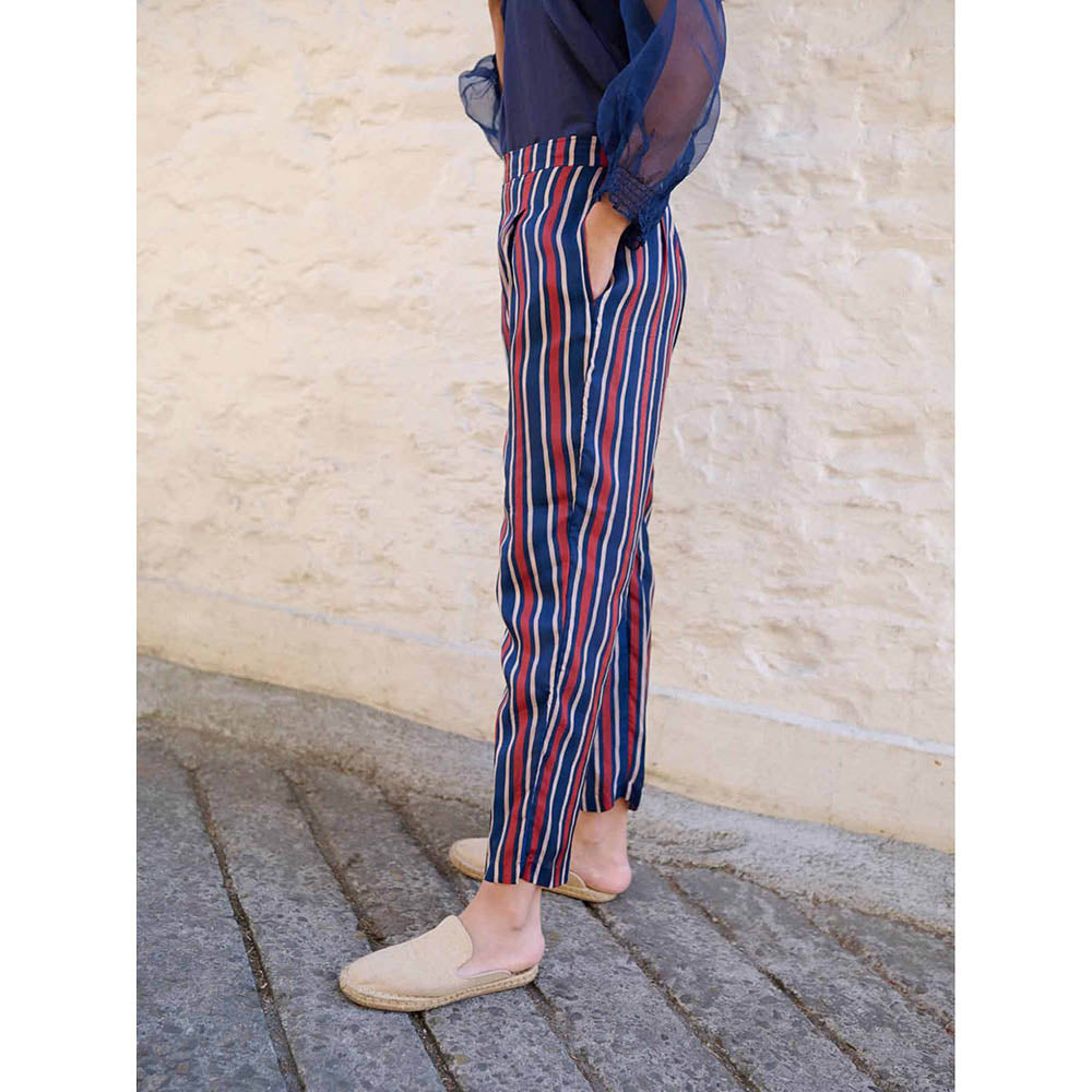 AYAKA Carly Navy Blue Stripes Pant