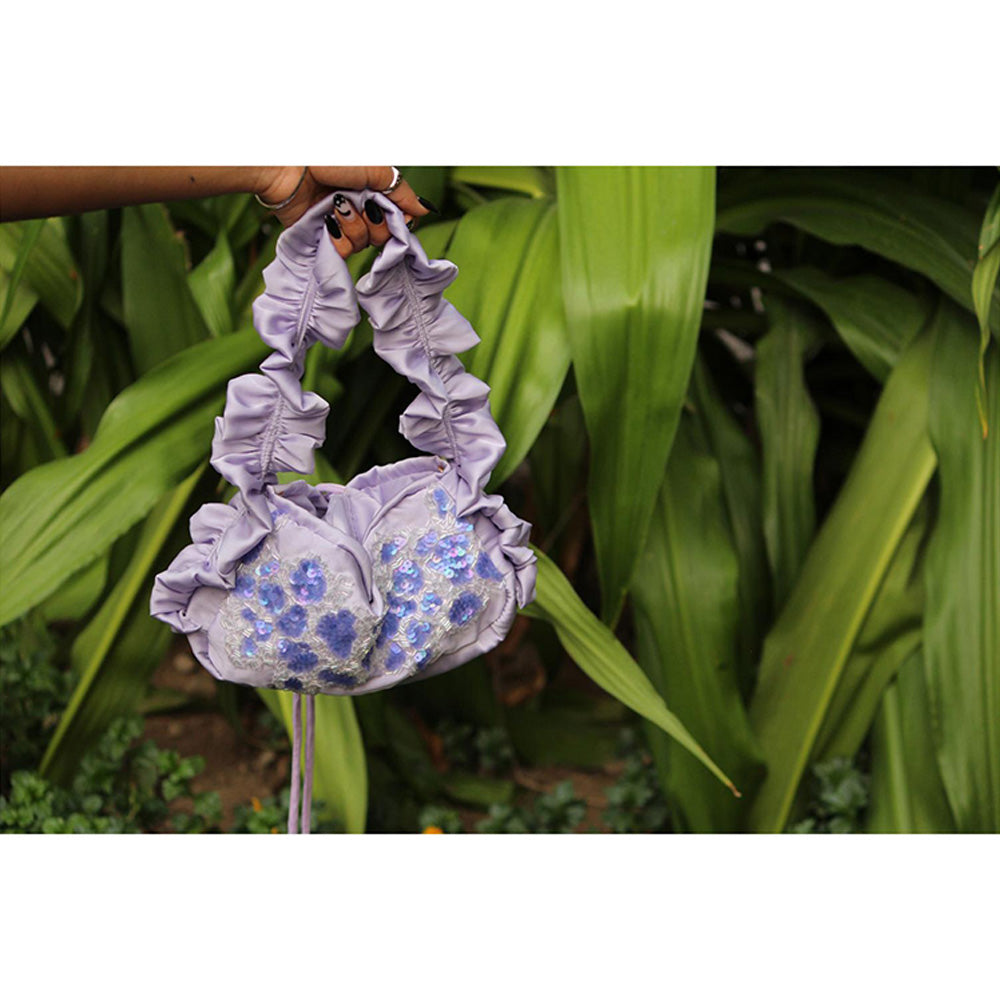 AYE VI Moon Petal Bloom Baguette Bag