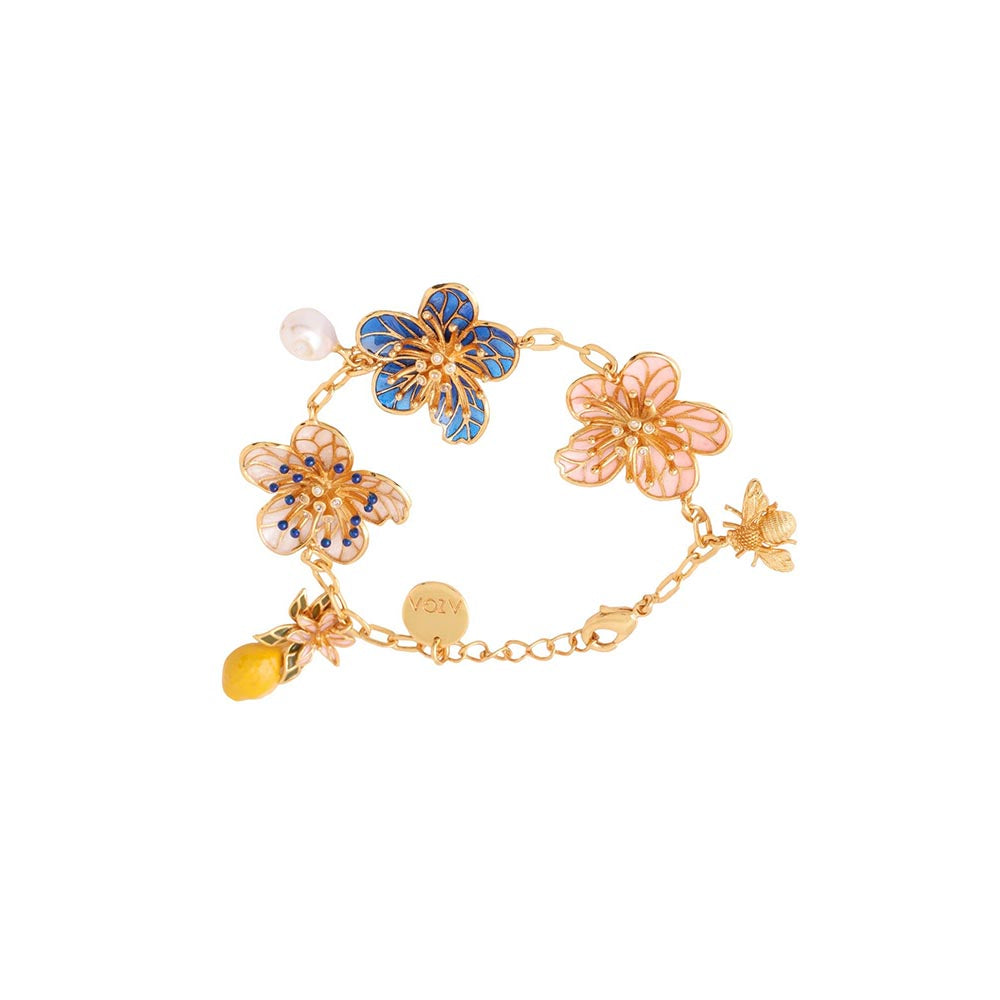 AZGA White Oona Lemon Flower Bracelet