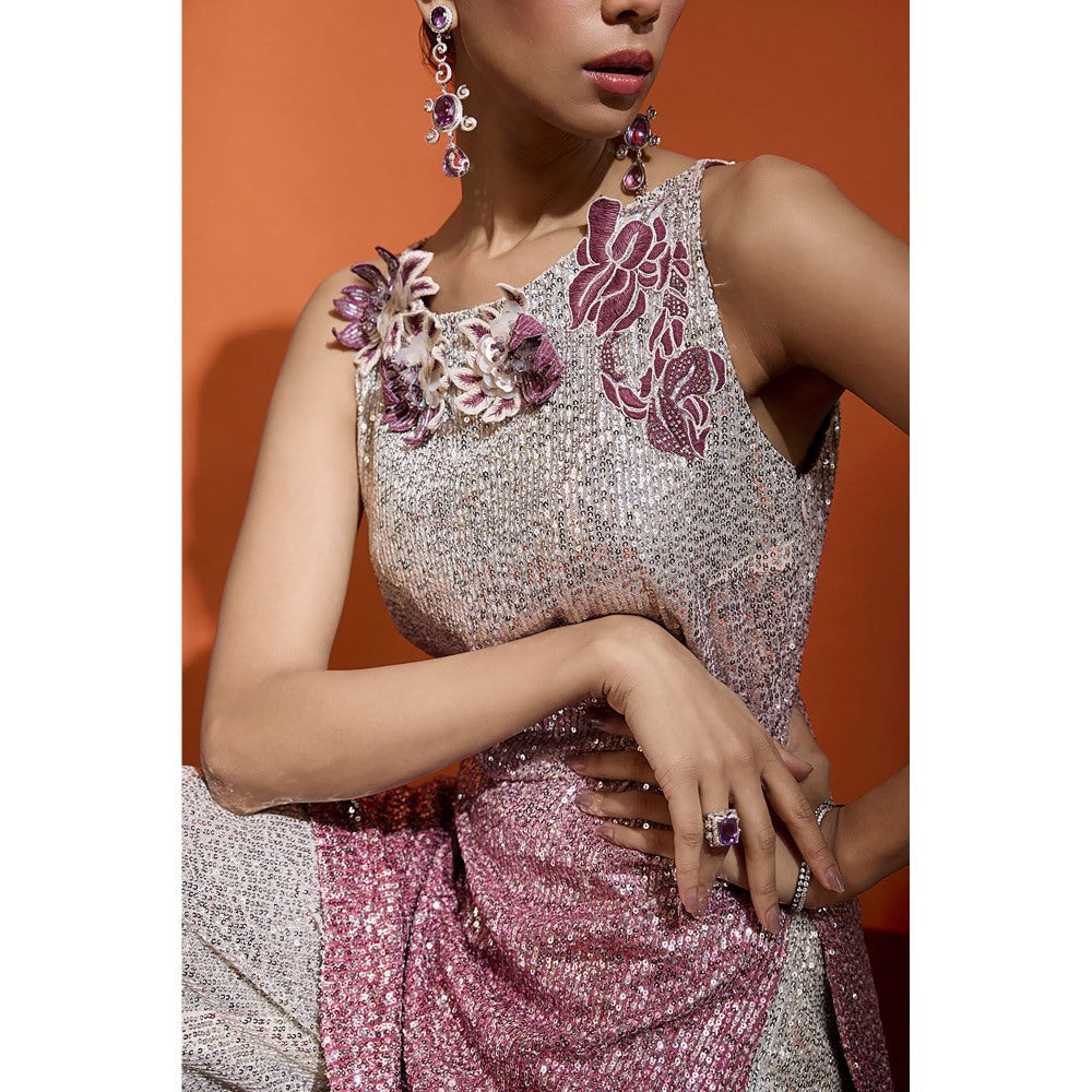 BABITA M Pink Ombre Co-Ord (Set of 2)