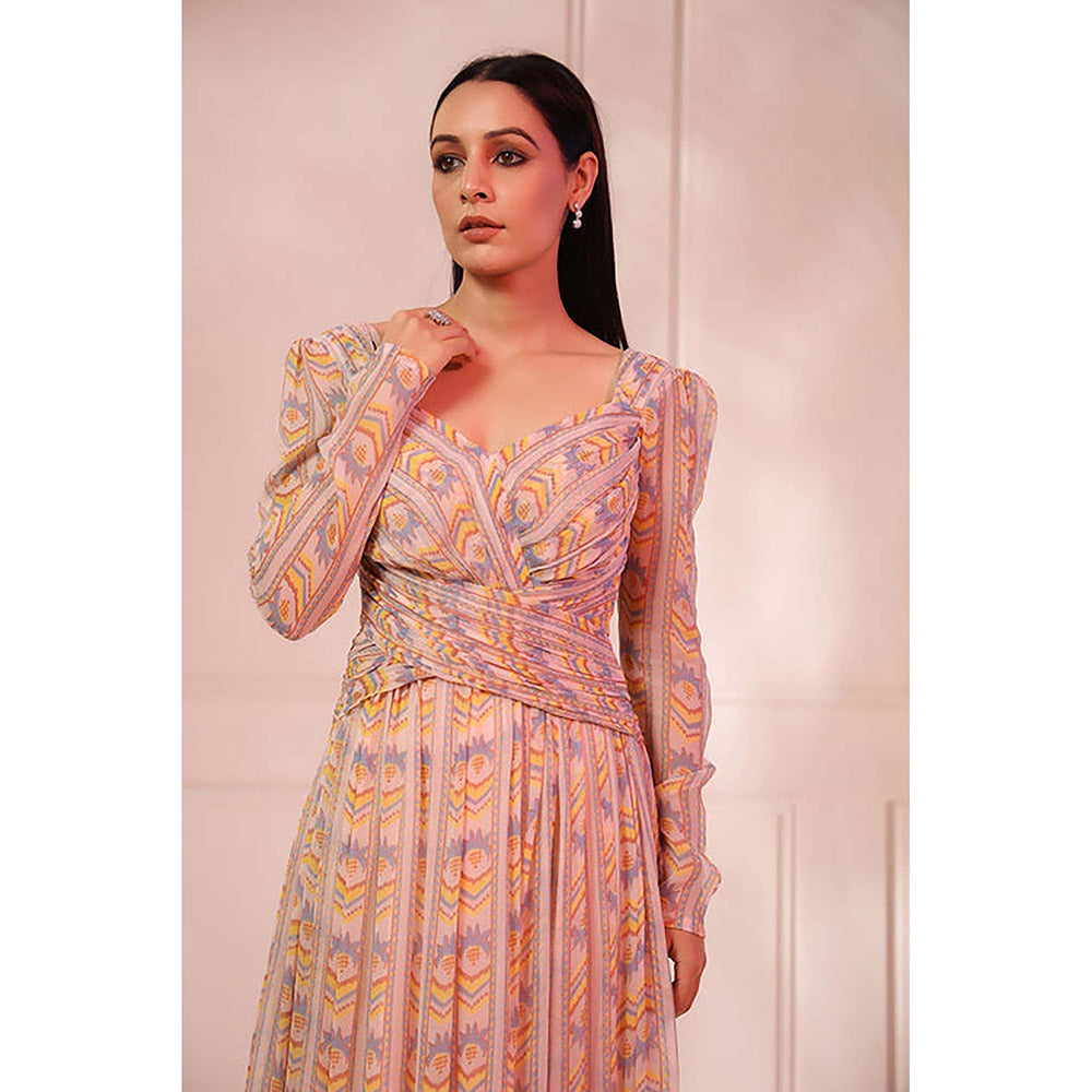 Baise Gaba Nazm Beige Maxi Dress