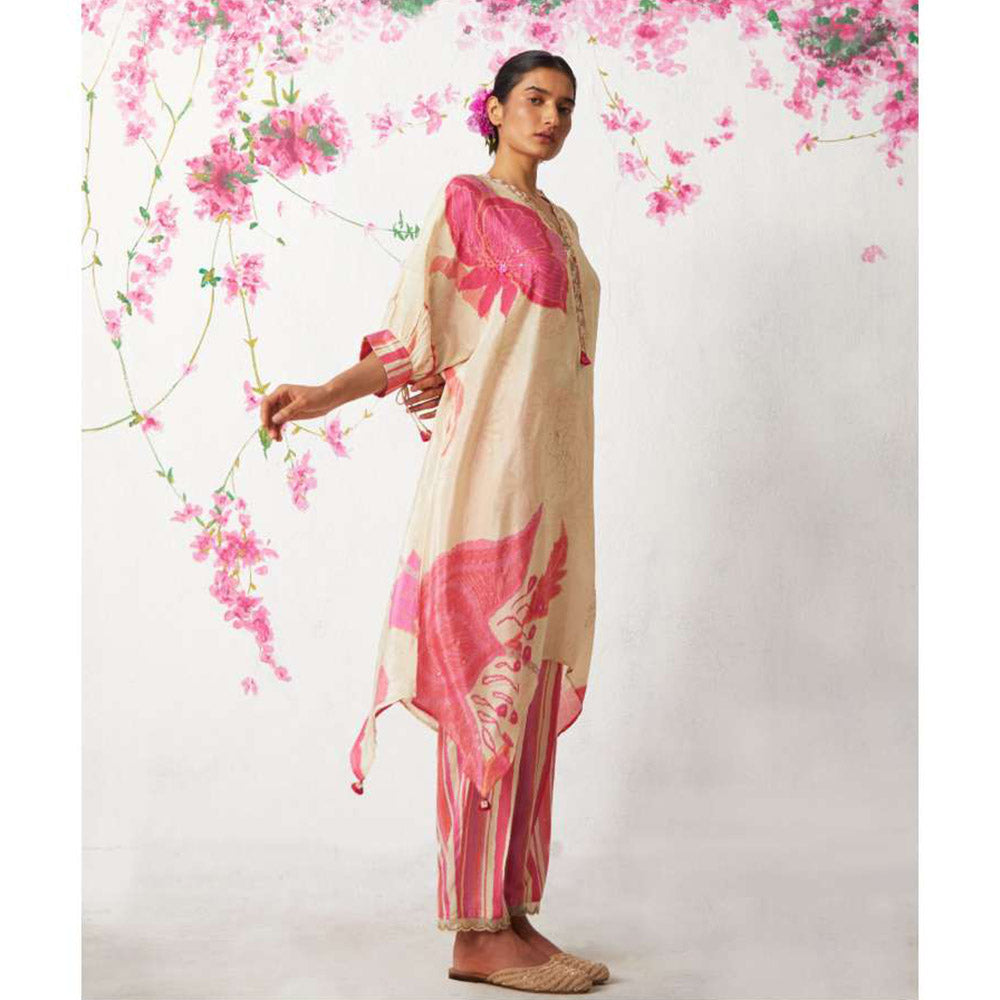 Basil Leaf Off White Kurta with Pant (Set of 2)