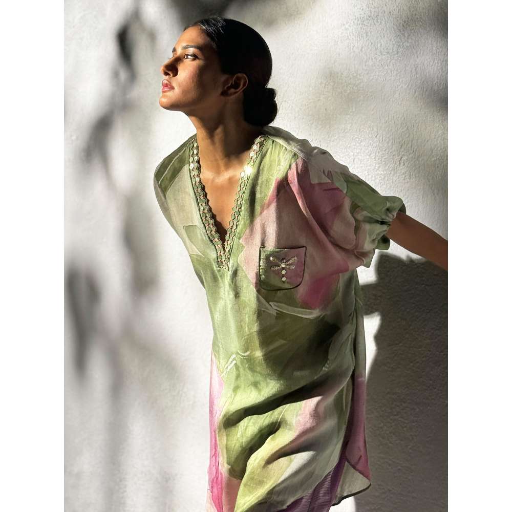 Basil Leaf Pista Green Co-Ord (Set of 2)