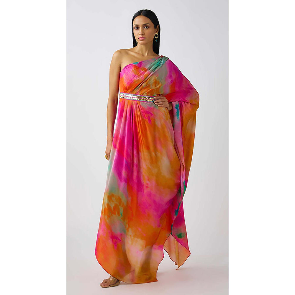 Basanti Kapde aur Koffee The Sunscape One Shoulder Maxi Dress