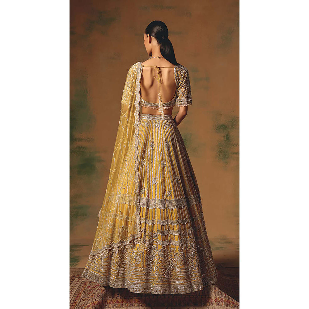 Basanti Kapde aur Koffee The Glint Of Sunshine Lehenga with Blouse and Dupatta