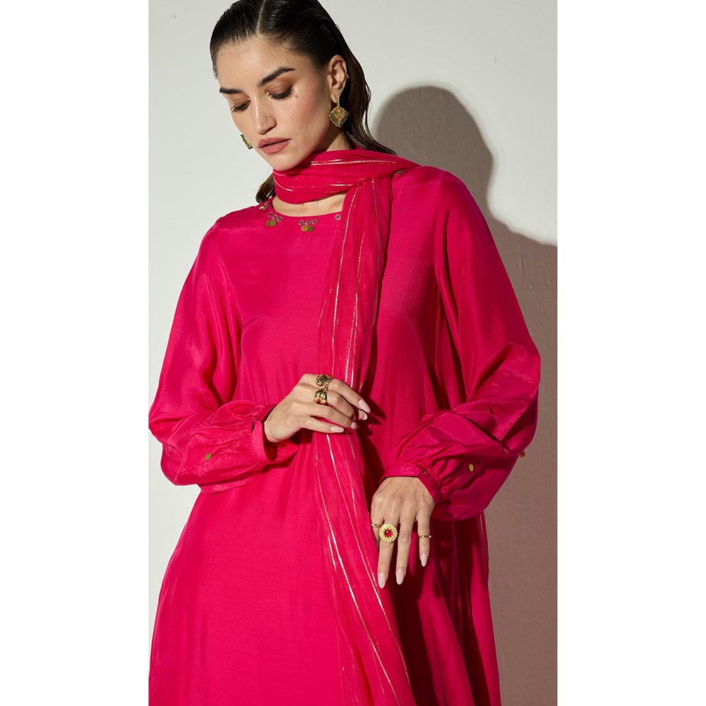 Basanti Kapde aur Koffee The Royal Lotus Anarkali With Palazzo and Dupatta