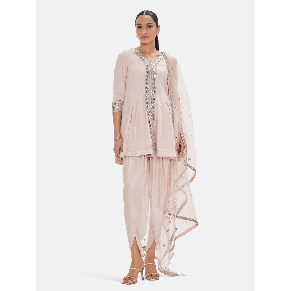 Basanti Kapde aur Koffee The Stardust Haze Kurta with Dhoti and Dupatta