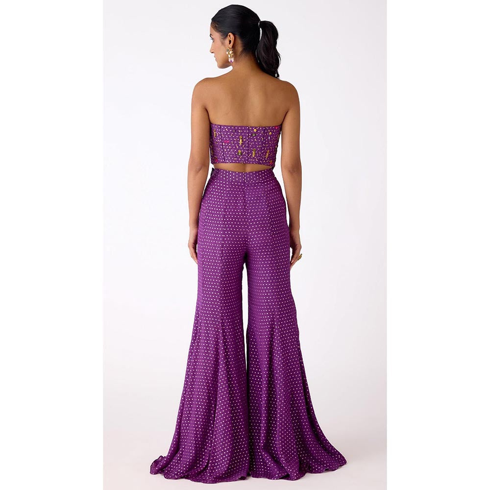 Basanti Kapde aur Koffee The Mystic Plum Embroidered Co-ord Set