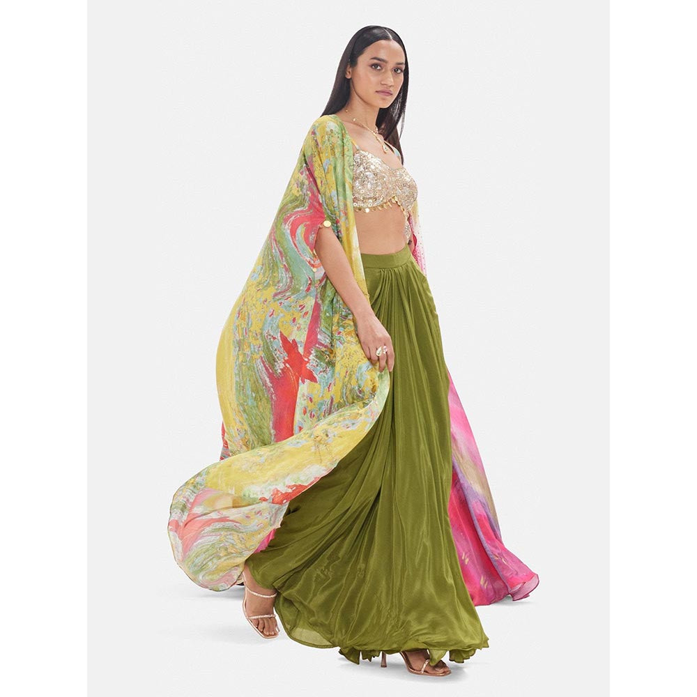 Basanti Kapde aur Koffee The Olive Oasis Embroidered Co-Ord Set