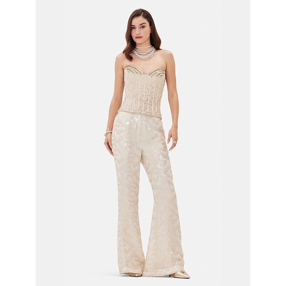 Basanti Kapde aur Koffee The Celestial Ivory Embroidered Co-ord Set