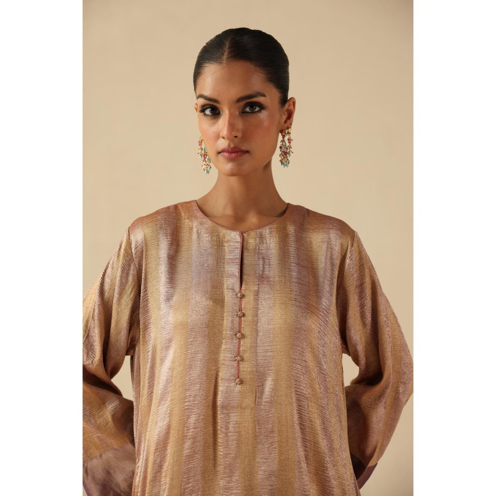 Begum Pret Pink Gauhar Kurta Wit Pant and Dupatta