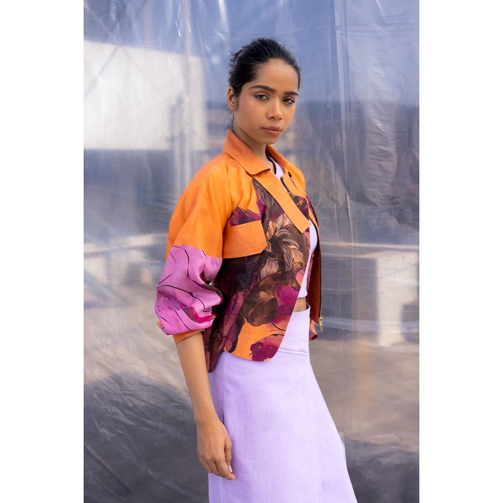 BENNCH Dahlia Silk Crop Jacket