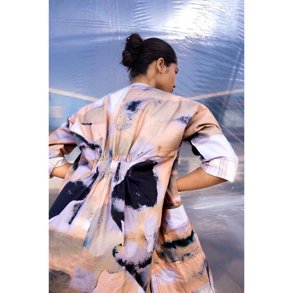 BENNCH Minimalist Striped Co Ord with Jacket (Set of 3)